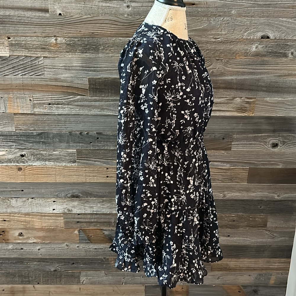 Lulu’s Too Cute Blue Floral Mini Dress, Size Small NWT - Picture 8 of 15